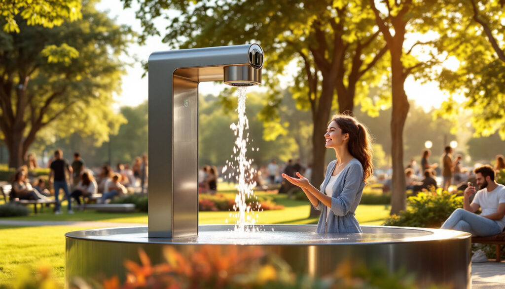 découvrez la fontaine à eau sans contact, une solution pratique et hygiénique pour s'hydrater en toute sérénité. idéale pour les bureaux, les espaces publics et les maisons, elle allie confort et sécurité en évitant tout contact physique. optez pour un accès facile à une eau pure et saine !